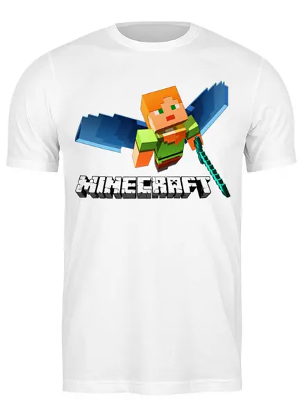 Заказать мужскую футболку в Москве. Футболка классическая MINECRAFT от balden - готовые дизайны и нанесение принтов.