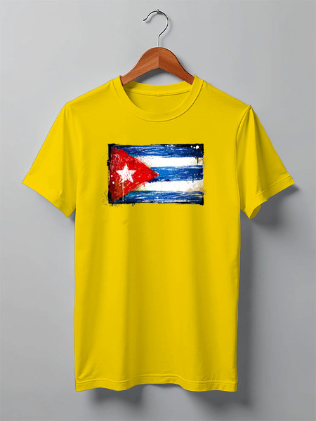 Заказать мужскую футболку в Москве. Футболка классическая CUBA  от balden - готовые дизайны и нанесение принтов.