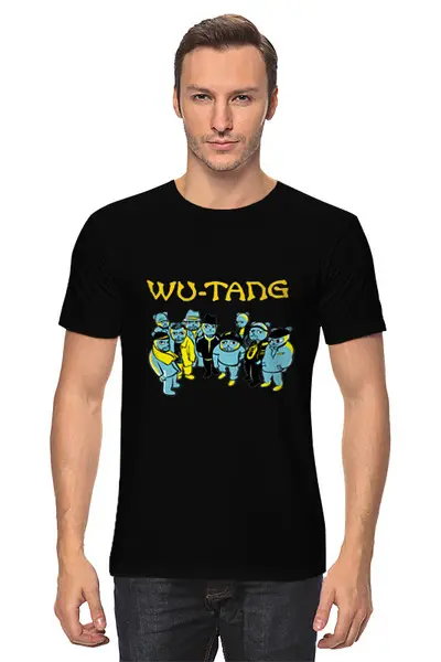 Заказать мужскую футболку в Москве. Футболка классическая Wu Tang Clan  от Nos  - готовые дизайны и нанесение принтов.