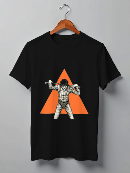 Заказать мужскую футболку в Москве. Футболка классическая Clockwork orange от YellowCloverShop - готовые дизайны и нанесение принтов.