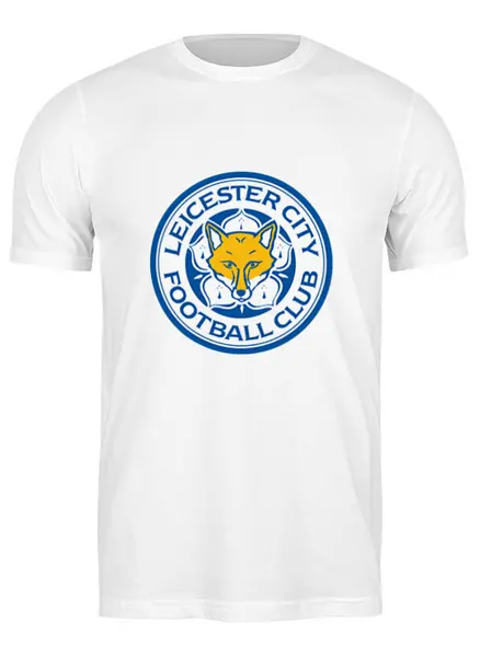 Заказать мужскую футболку в Москве. Футболка классическая Leicester City от THE_NISE  - готовые дизайны и нанесение принтов.