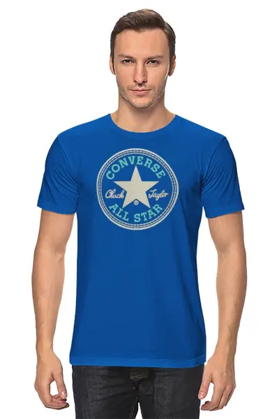 Заказать мужскую футболку в Москве. Футболка классическая CONVERSE ALL STAR от Nalivaev - готовые дизайны и нанесение принтов.