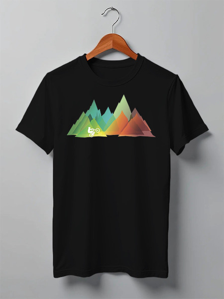 Заказать мужскую футболку в Москве. Футболка классическая Mountain Bike от oneredfoxstore@gmail.com - готовые дизайны и нанесение принтов.
