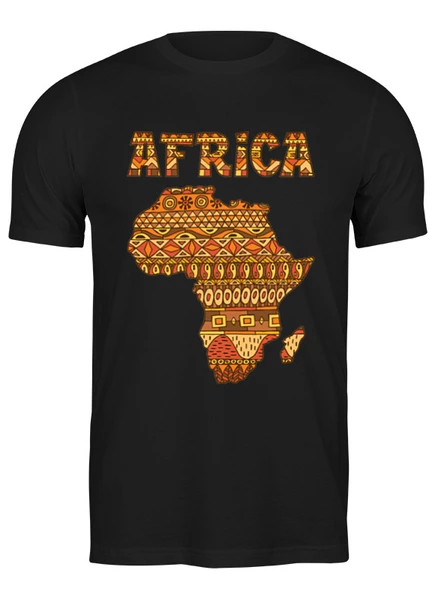 Заказать мужскую футболку в Москве. Футболка классическая Африка от skynatural - готовые дизайны и нанесение принтов.