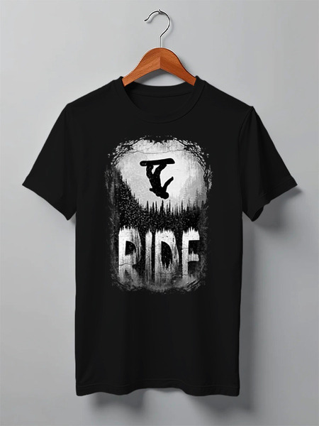 Заказать мужскую футболку в Москве. Футболка классическая Ride Flip от oneredfoxstore@gmail.com - готовые дизайны и нанесение принтов.