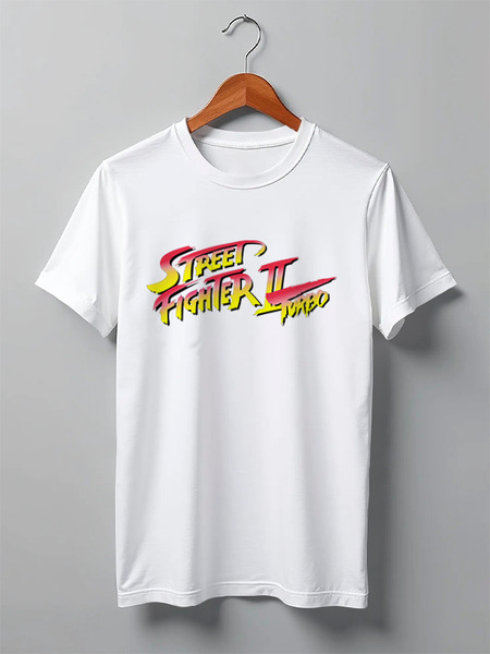 Заказать мужскую футболку в Москве. Футболка классическая Street Fighter 2 Turbo от Fix Print - готовые дизайны и нанесение принтов.