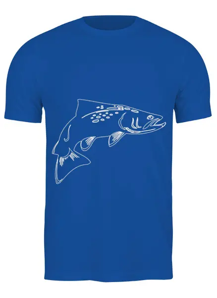 Заказать мужскую футболку в Москве. Футболка классическая Рыбак от valezar - готовые дизайны и нанесение принтов.