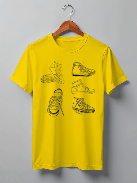 Заказать мужскую футболку в Москве. Футболка классическая Mountains от oneredfoxstore@gmail.com - готовые дизайны и нанесение принтов.