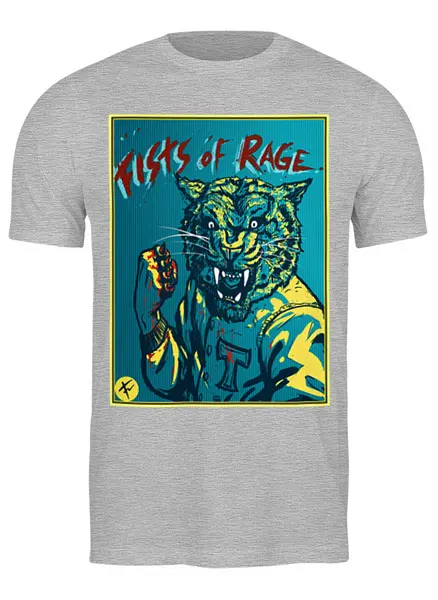 Заказать мужскую футболку в Москве. Футболка классическая Fists of Rage от Leichenwagen - готовые дизайны и нанесение принтов.