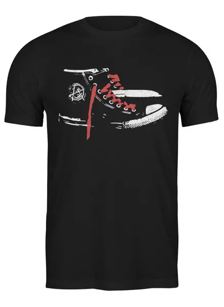 Заказать мужскую футболку в Москве. Футболка классическая Кеды  от oneredfoxstore@gmail.com - готовые дизайны и нанесение принтов.