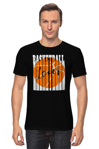 Заказать мужскую футболку в Москве. Футболка классическая Любитель баскетбола от skynatural - готовые дизайны и нанесение принтов.