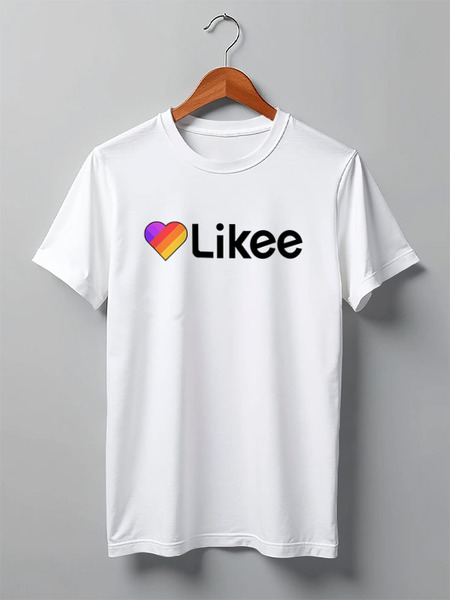Заказать мужскую футболку в Москве. Футболка классическая Likee  от DESIGNER   - готовые дизайны и нанесение принтов.