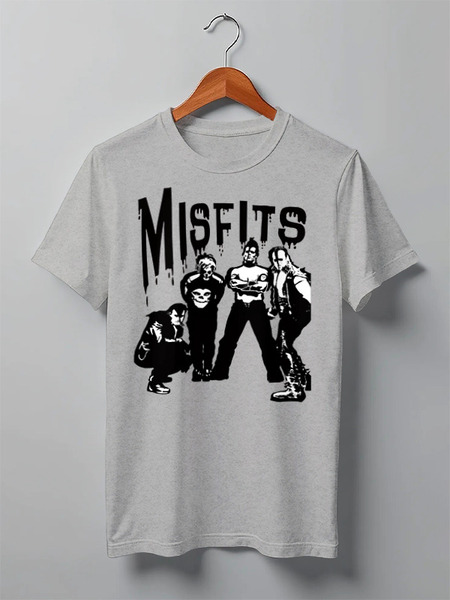 Заказать мужскую футболку в Москве. Футболка классическая Misfits  от Leichenwagen - готовые дизайны и нанесение принтов.