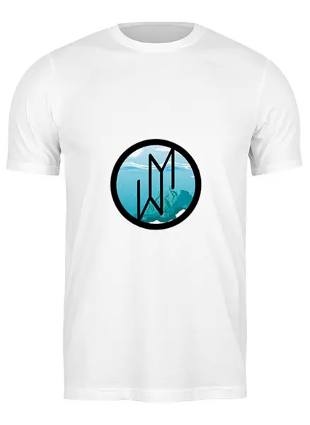 Заказать мужскую футболку в Москве. Футболка классическая Море Монро - Аква Лого от T_Shirt - готовые дизайны и нанесение принтов.