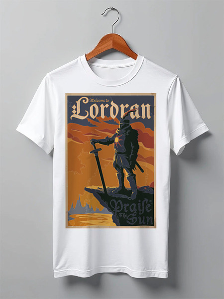 Заказать мужскую футболку в Москве. Футболка классическая Lordran Poster от priceless - готовые дизайны и нанесение принтов.
