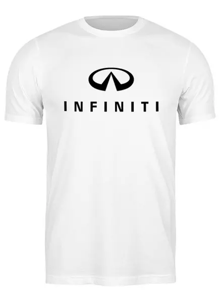 Заказать мужскую футболку в Москве. Футболка классическая Infiniti от DESIGNER   - готовые дизайны и нанесение принтов.