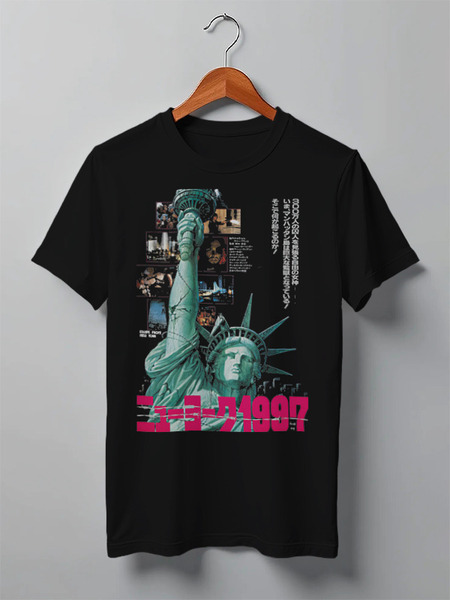Заказать мужскую футболку в Москве. Футболка классическая Escape from New York / Побег из Нью Йорка от KinoArt - готовые дизайны и нанесение принтов.
