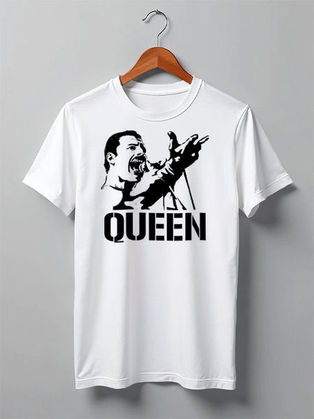 Заказать мужскую футболку в Москве. Футболка классическая Freddie Mercury - Queen от Leichenwagen - готовые дизайны и нанесение принтов.