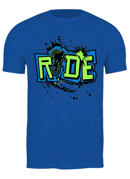 Заказать мужскую футболку в Москве. Футболка классическая Ride Colors от oneredfoxstore@gmail.com - готовые дизайны и нанесение принтов.