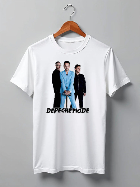 Заказать мужскую футболку в Москве. Футболка классическая Depeche Mode 2017 от Black Pimpf - готовые дизайны и нанесение принтов.