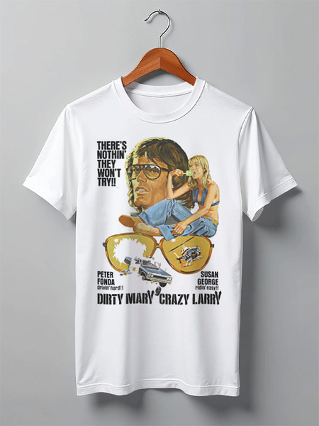 Заказать мужскую футболку в Москве. Футболка классическая Dirty Mary Crazy Larry от KinoArt - готовые дизайны и нанесение принтов.