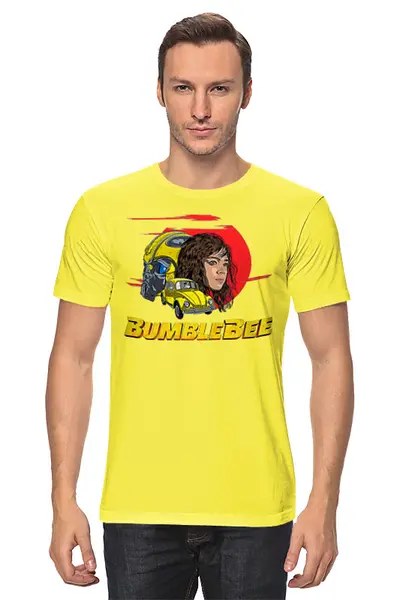 Заказать мужскую футболку в Москве. Футболка классическая Bumblebee от balden - готовые дизайны и нанесение принтов.
