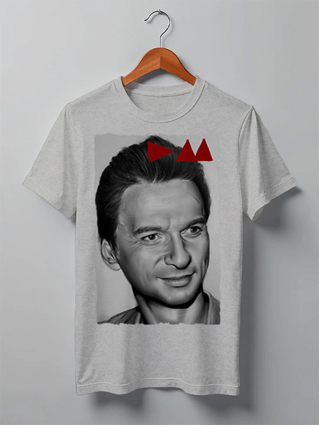 Заказать мужскую футболку в Москве. Футболка классическая Depeche Mode от Leichenwagen - готовые дизайны и нанесение принтов.
