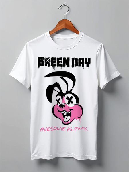 Заказать мужскую футболку в Москве. Футболка классическая Green Day от geekbox - готовые дизайны и нанесение принтов.