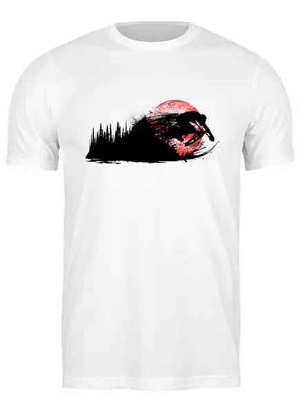 Заказать мужскую футболку в Москве. Футболка классическая Forest Rider от oneredfoxstore@gmail.com - готовые дизайны и нанесение принтов.