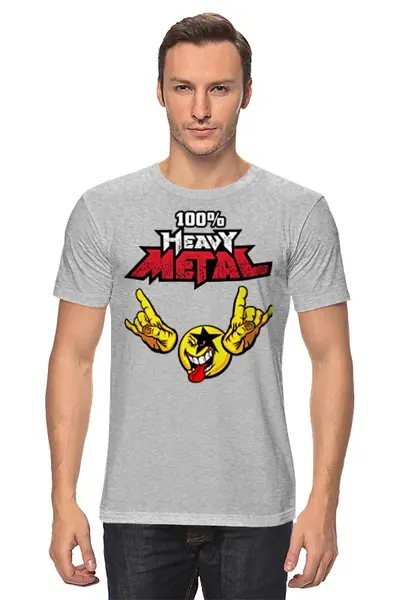 Заказать мужскую футболку в Москве. Футболка классическая Heavy Metal Art от Leichenwagen - готовые дизайны и нанесение принтов.
