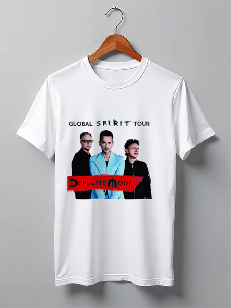 Заказать мужскую футболку в Москве. Футболка классическая Depeche Mode от Fedor - готовые дизайны и нанесение принтов.