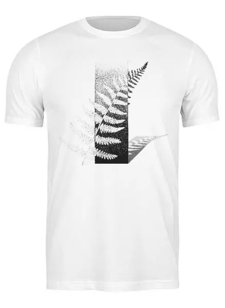 Заказать мужскую футболку в Москве. Футболка классическая Fern Shadow от oneredfoxstore@gmail.com - готовые дизайны и нанесение принтов.