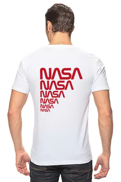 Заказать мужскую футболку в Москве. Футболка классическая NASA (НАСА) от TheAndarz  - готовые дизайны и нанесение принтов.