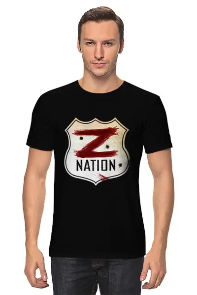 Заказать мужскую футболку в Москве. Футболка классическая Z Nation от kenny - готовые дизайны и нанесение принтов.