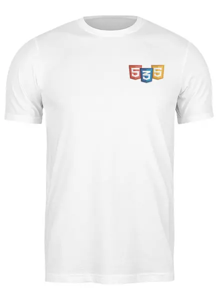 Заказать мужскую футболку в Москве. Футболка классическая HTML_CSS_JS от newproffdesign@yandex.ru - готовые дизайны и нанесение принтов.