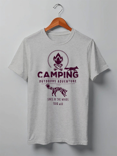 Заказать мужскую футболку в Москве. Футболка классическая Forest от oneredfoxstore@gmail.com - готовые дизайны и нанесение принтов.