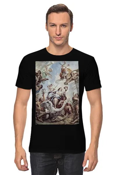 Заказать мужскую футболку в Москве. Футболка классическая Правосудие (Лука Джордано) от trend - готовые дизайны и нанесение принтов.