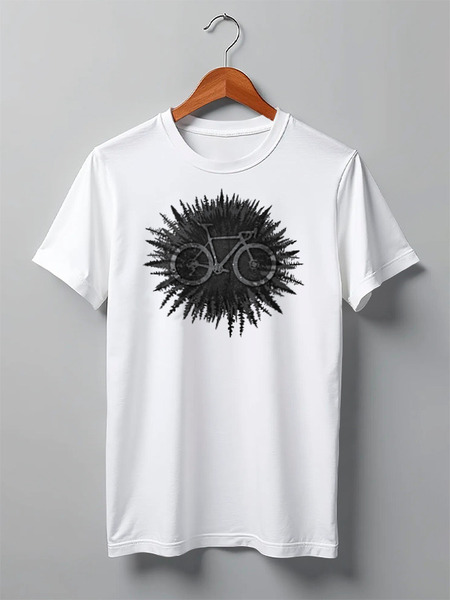 Заказать мужскую футболку в Москве. Футболка классическая Forest Gravel от oneredfoxstore@gmail.com - готовые дизайны и нанесение принтов.