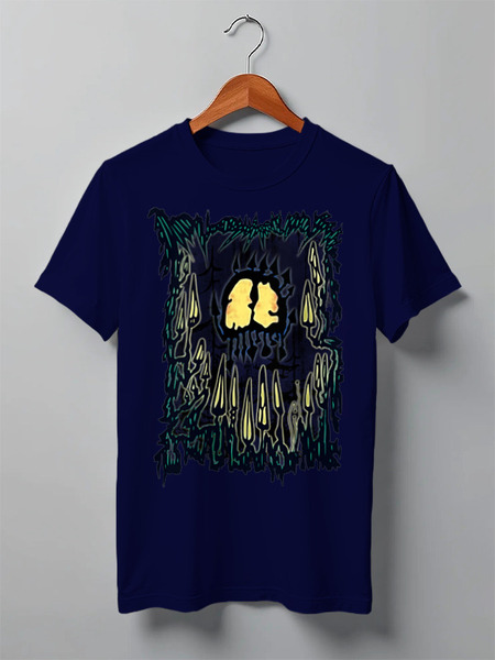 Заказать мужскую футболку в Москве. Футболка классическая Mushrooms Skull Creature от oneredfoxstore@gmail.com - готовые дизайны и нанесение принтов.