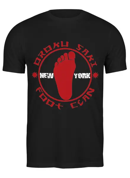 Заказать мужскую футболку в Москве. Футболка классическая Foot Clan от skynatural - готовые дизайны и нанесение принтов.