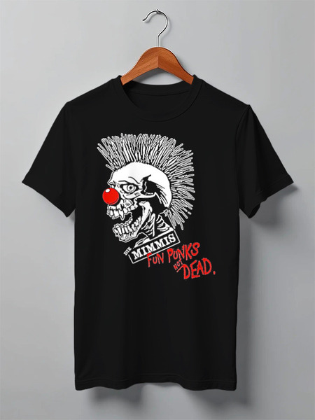 Заказать мужскую футболку в Москве. Футболка классическая Punks Not Dead от Leichenwagen - готовые дизайны и нанесение принтов.
