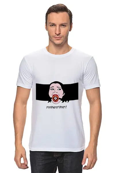 Заказать мужскую футболку в Москве. Футболка классическая MMPHMMPHM! от Max Movko - готовые дизайны и нанесение принтов.