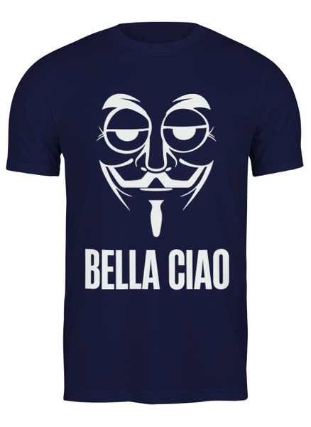 Заказать мужскую футболку в Москве. Футболка классическая Белла Чао от skynatural - готовые дизайны и нанесение принтов.