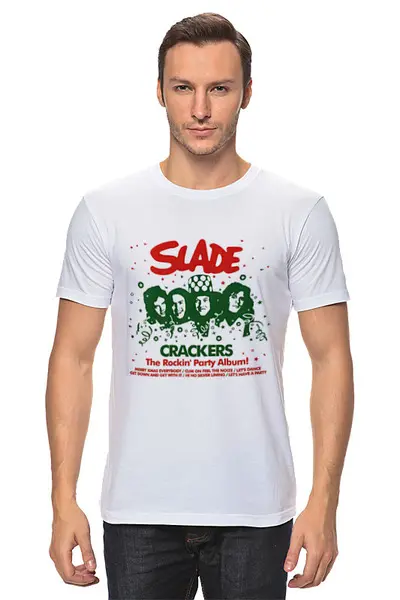 Заказать мужскую футболку в Москве. Футболка классическая Slade от Fedor - готовые дизайны и нанесение принтов.