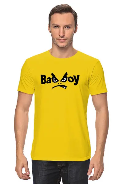 Заказать мужскую футболку в Москве. Футболка классическая  Bad Boy от balden - готовые дизайны и нанесение принтов.