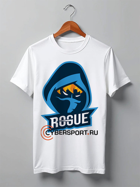 Заказать мужскую футболку в Москве. Футболка классическая ROGUE от robus - готовые дизайны и нанесение принтов.