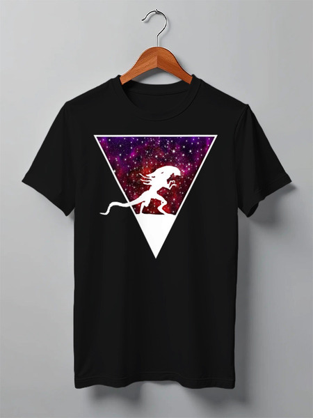 Заказать мужскую футболку в Москве. Футболка классическая Aliens от oneredfoxstore@gmail.com - готовые дизайны и нанесение принтов.