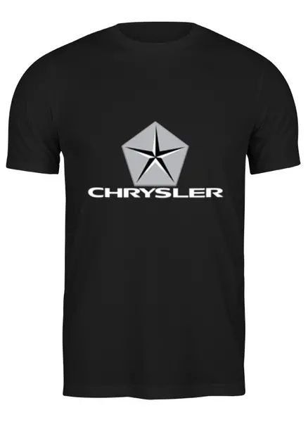 Заказать мужскую футболку в Москве. Футболка классическая Chrysler от DESIGNER   - готовые дизайны и нанесение принтов.