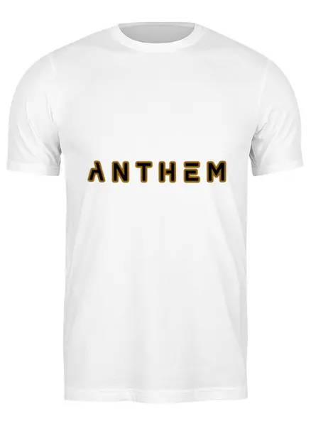 Заказать мужскую футболку в Москве. Футболка классическая Anthem от THE_NISE  - готовые дизайны и нанесение принтов.