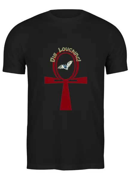 Заказать мужскую футболку в Москве. Футболка классическая Кельтский крест Анх от Лана  - готовые дизайны и нанесение принтов.
